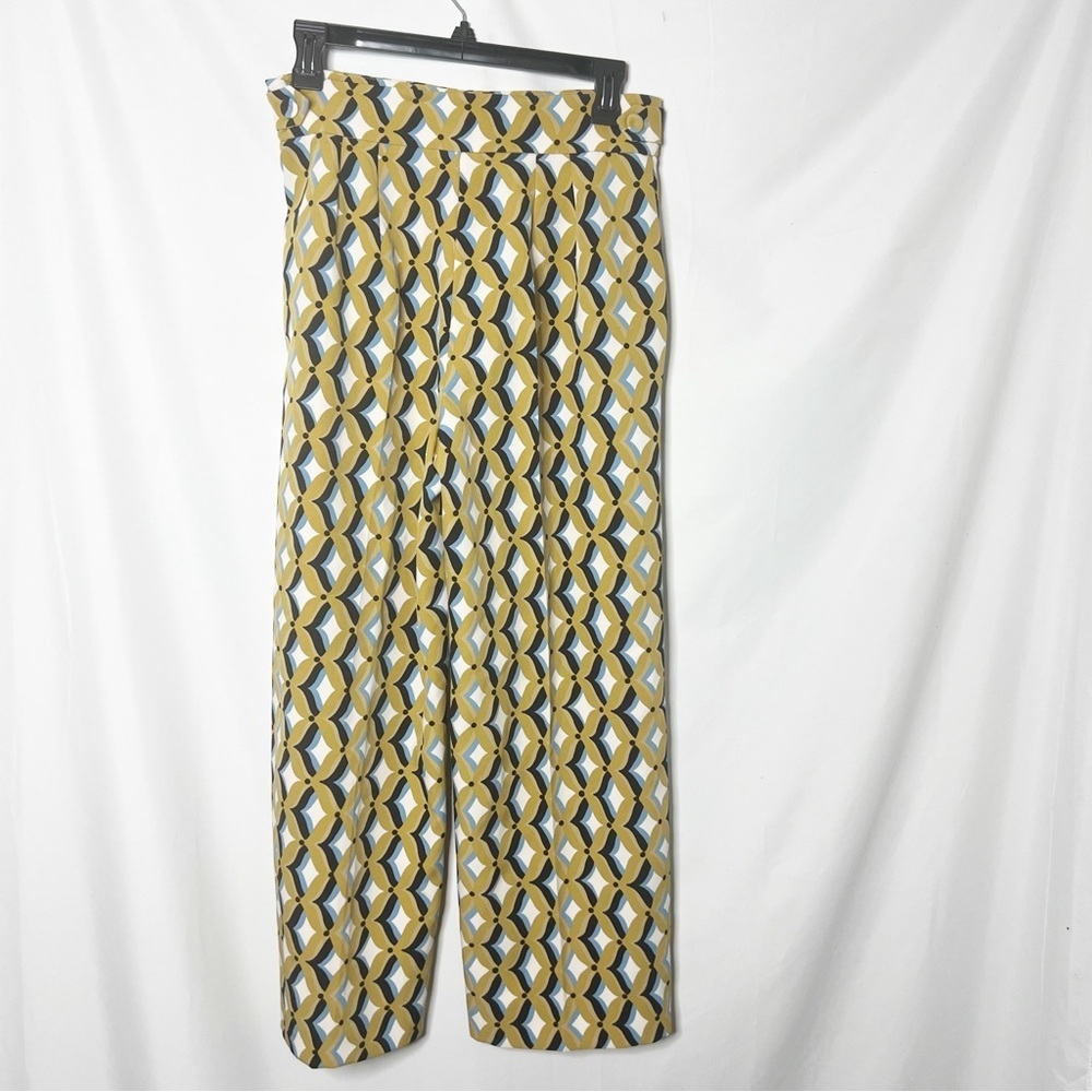 Marella Perla Cropped Geometric Patterned Wide-Le… - image 3